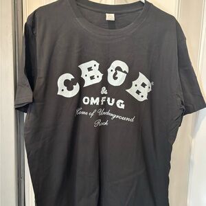 CBGB & OMFUG Black Graphic Tee